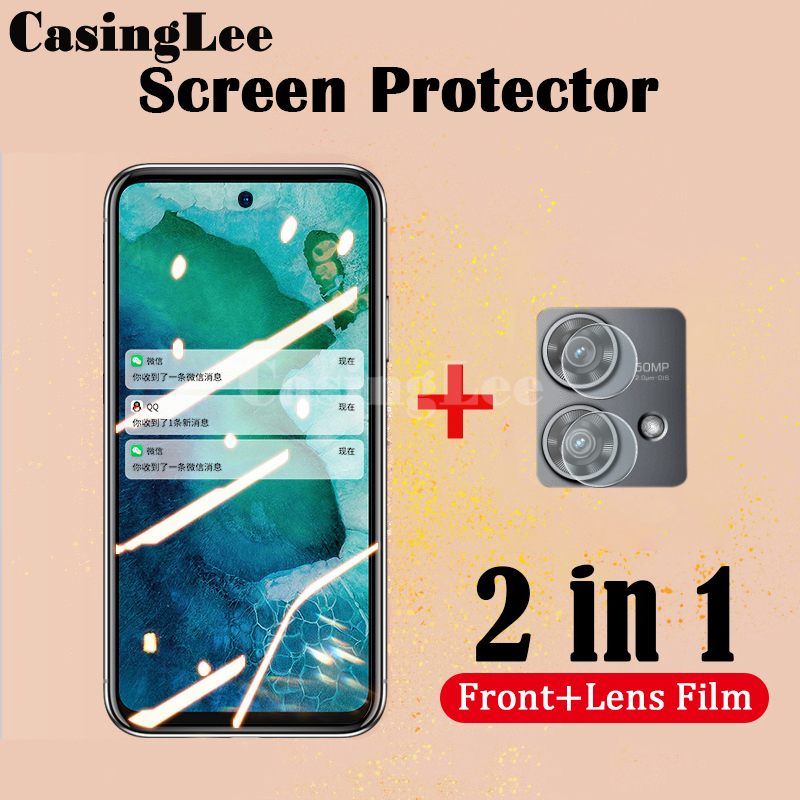 (2 Pieces) Moto Edge 40 NEO Screen Protector Tempered Glass Camera Lens Protector Glass. 
