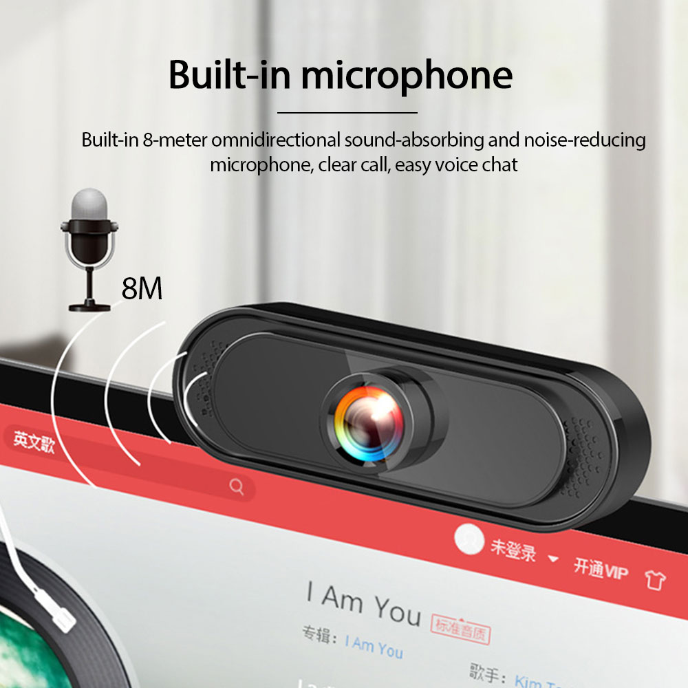 Ecocc【COD】USB 1080P Webcam Camera Digital Web Cam with Mic For Laptop Desktop. 