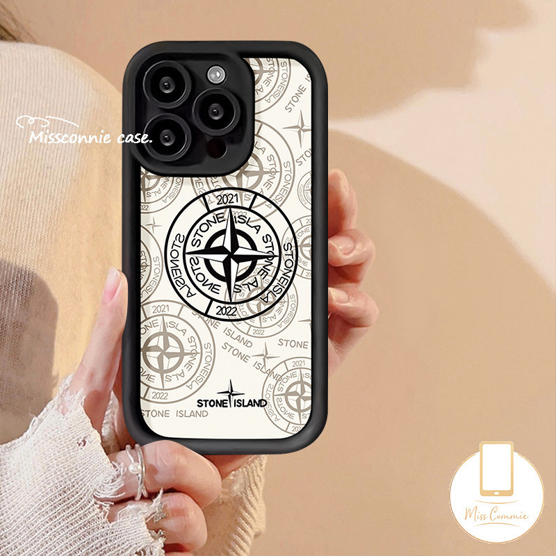 Trendy Brand Stone Island Case For Realme C67 C35 C53 C51 C25 C12 C25Y Note 50 C65 6i 7i 5i 5s 9i 8i 11 C21Y C55 C21 C15 C11 C33 C30 C20A C17 C20 C31 Cool Graffiti Logo Cover. 