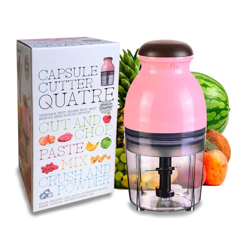 Portable and Durable ALL IN One CAPSULE CUTTER, FOOD PROCESSOR, CRUSHER AND BLENDER for Household Purpose. 