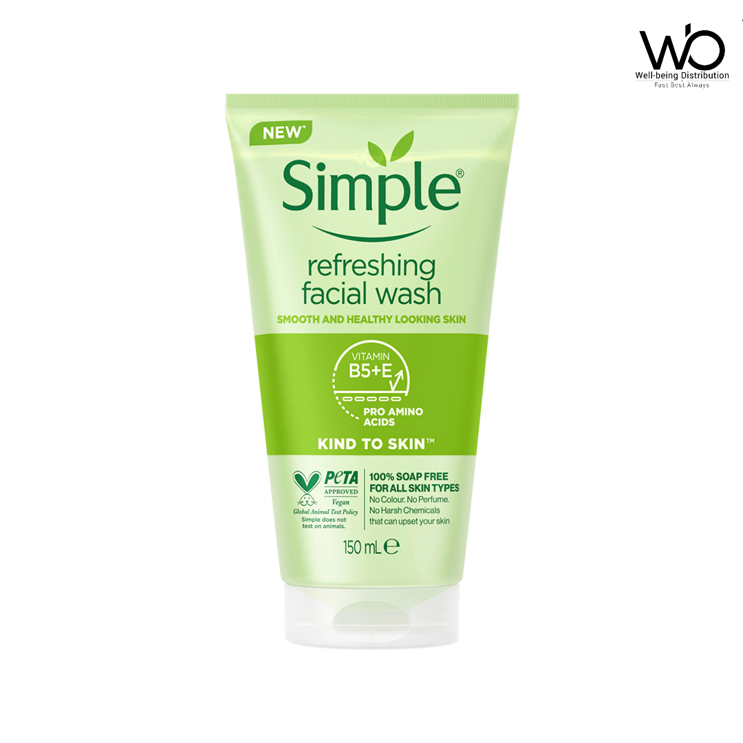 Simple Face Wash | Simple Kind to Skin Refreshing Facial Gel Wash | 150ml. 
