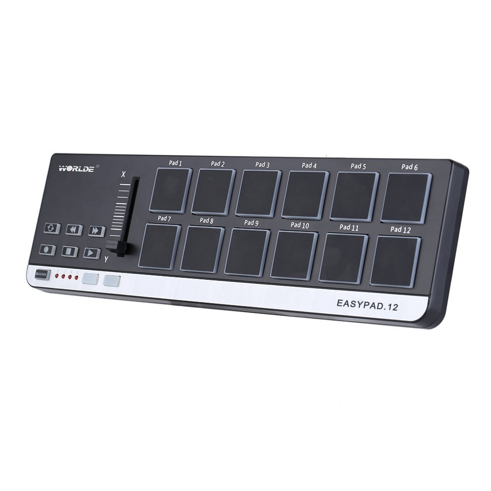 Worlde EasyPad.12 Portable Mini USB 12 Drum Pad MIDI Controller
