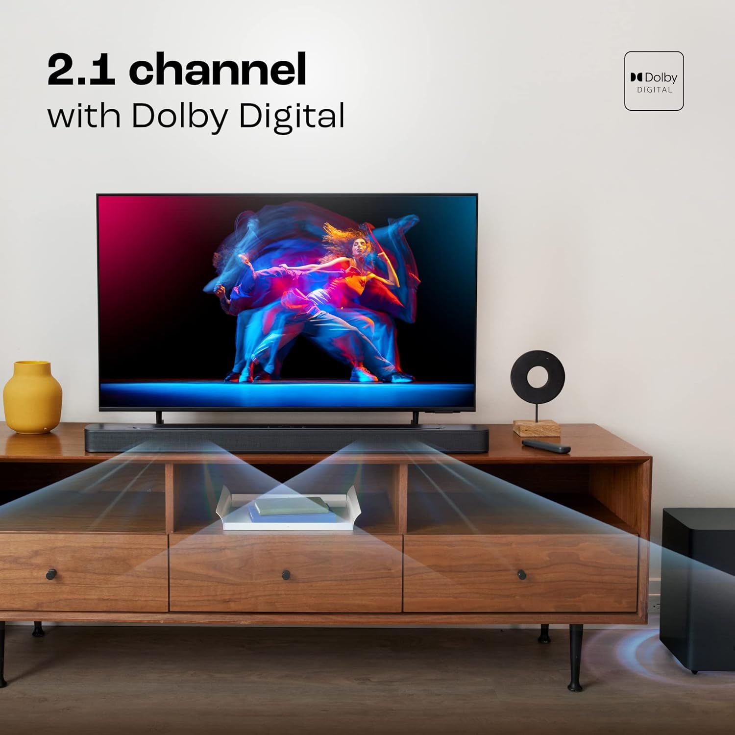 JBL Bar 2.1 Deep Bass (MK2) Soundbar with Wireless Subwoofer | 300 Watt. 