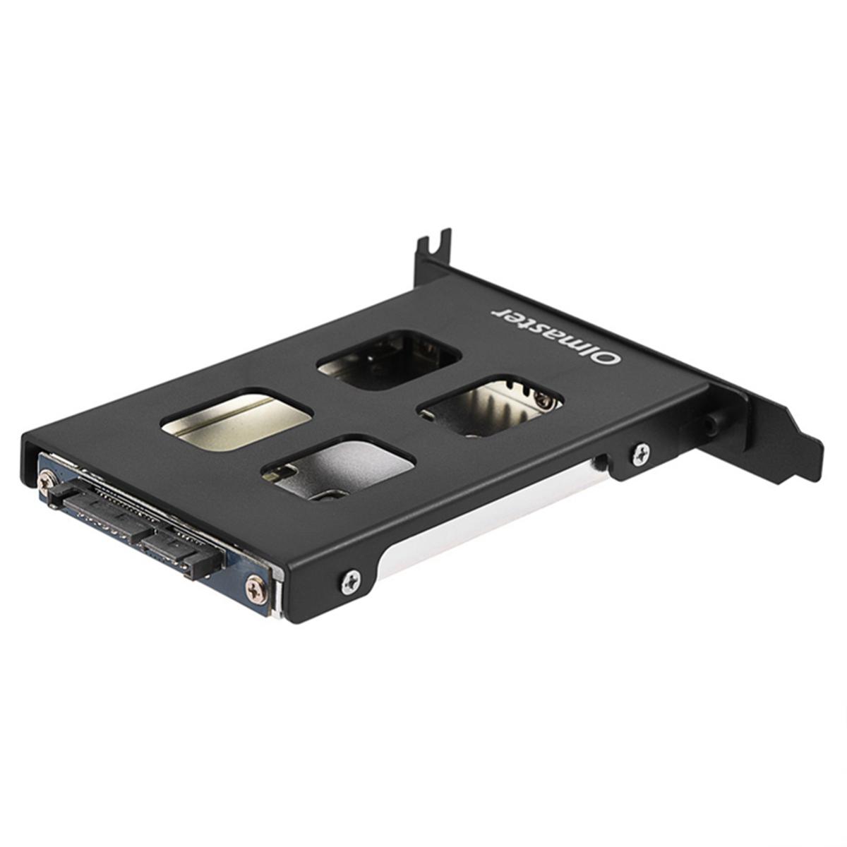 NAMUNY 2X Oimaster Pci Mobile Rack Enclosure Hard Disk Drive Case Box for 2.5 Inch Sata Sdd Hdd Adapter