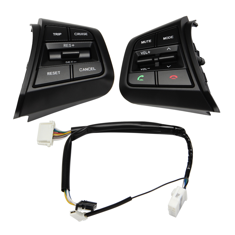 1Pair Car Steering Wheel Cruise Control Switch Buttons 96710-C9000 for IX25 1.6L 2.0L 2014-2017 Accessories Parts 96710C90104X