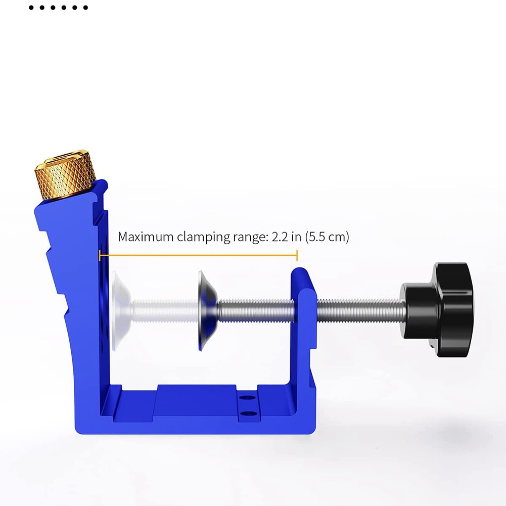 1 Set Pocket Hole Jig Kit for 15° Angled Holes, for Woodworking Angle Drilling Holes A. 