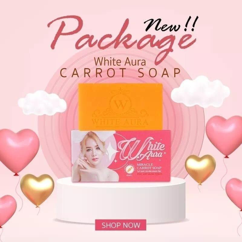White Aura Miracle Carrot Soap-160gm (Thailand)