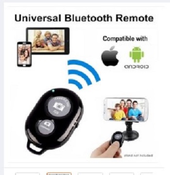 Wireless Bluetooth Camera + Mobile Remote Selfie , Video , Tiktok. 