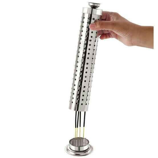 Safety Agarbatti Stand - Stainless Steel - Incense Stick Holder-1 Ps. 