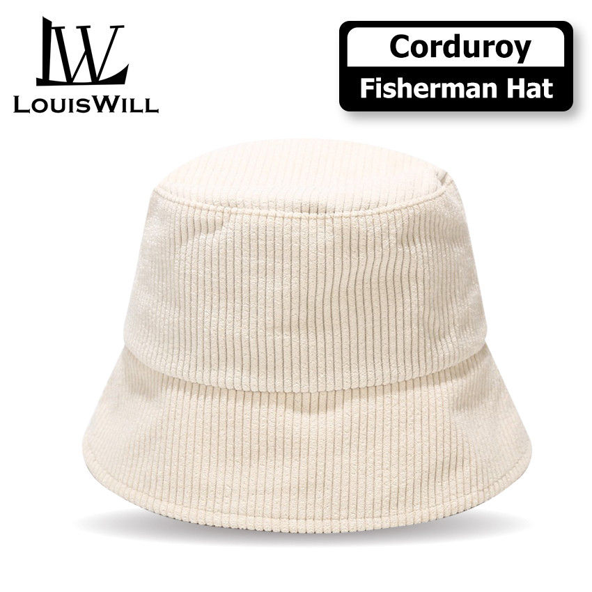 LouisWill Fisherman Hat Corduroy Bucket 
