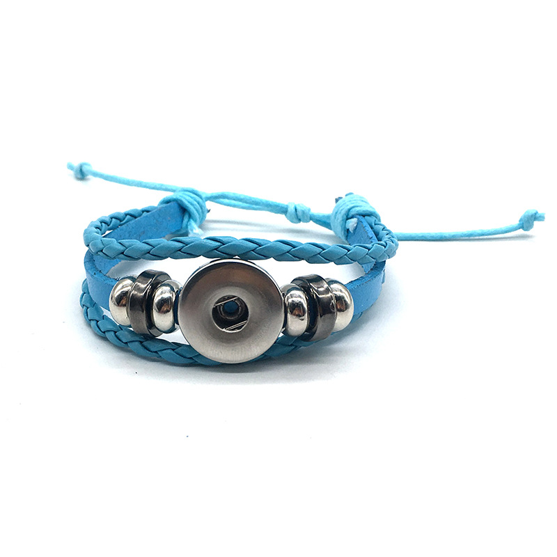 European and American cross-border hand-woven ghost blade time gem adjustable bracelet bracelet animation cowhide. 