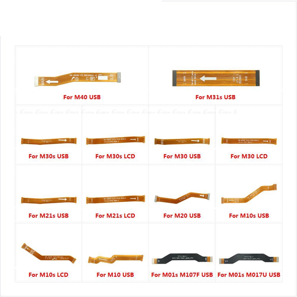 Main Motherboard LCD Display Connector Flex Cable Parts For Samsung Galaxy M10 M20 M01s M10s M21s M30 M30s M31s M40
