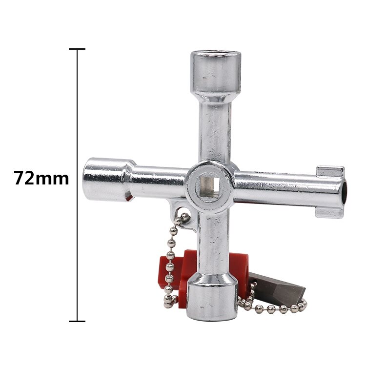 Plumbers Multi Tool 4 Way Gas Electric Meter Box Radiator Plumbing Tool Plumbers Utilities Gas Water Keys New Hand Tools 1pc. 