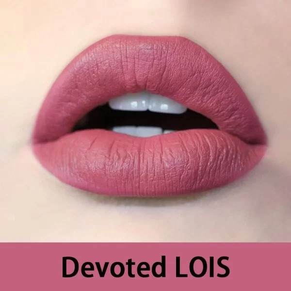 Lois Chloe Devoted Lois Liquid Lipstick for delivering a flawless matte finish that will leave your lips feeling smooth.