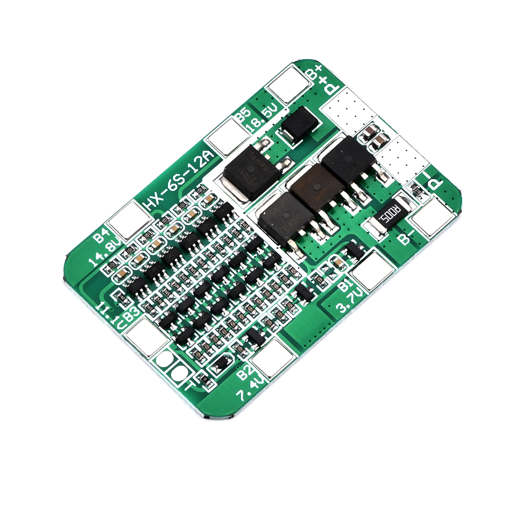 6S 15A 22V PCB BMS Protection Board for 18650 Li-ion Lithium Battery Charger Protection Board For Drill Motor 3.7V Lipo Module