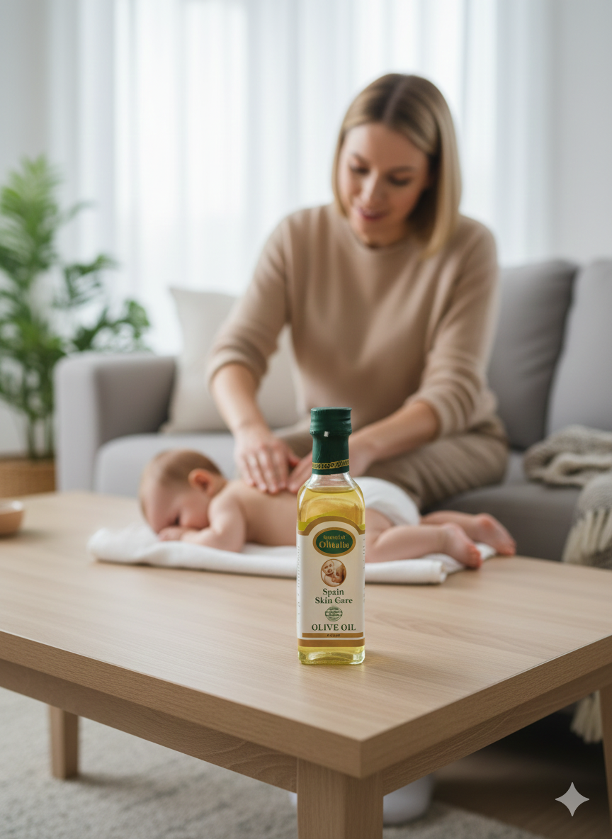 Lucy Oliva Baby Olive Oil 100ml – Spanish Baby Skin Care Moisturizing Oil - Image 2