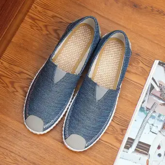 canvas moccasins