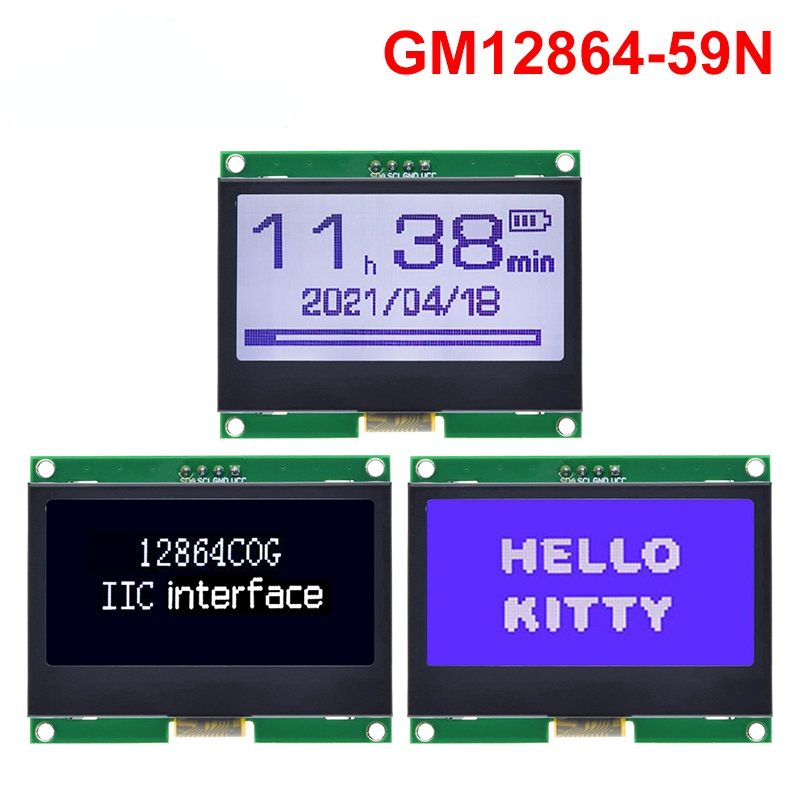 12864 IIC LCD Module 128X64 I2C ST7567S COG Graphic Display Screen Board LCM Panel 128x64 Dot Matrix Screen For Arduino - 317924747. 