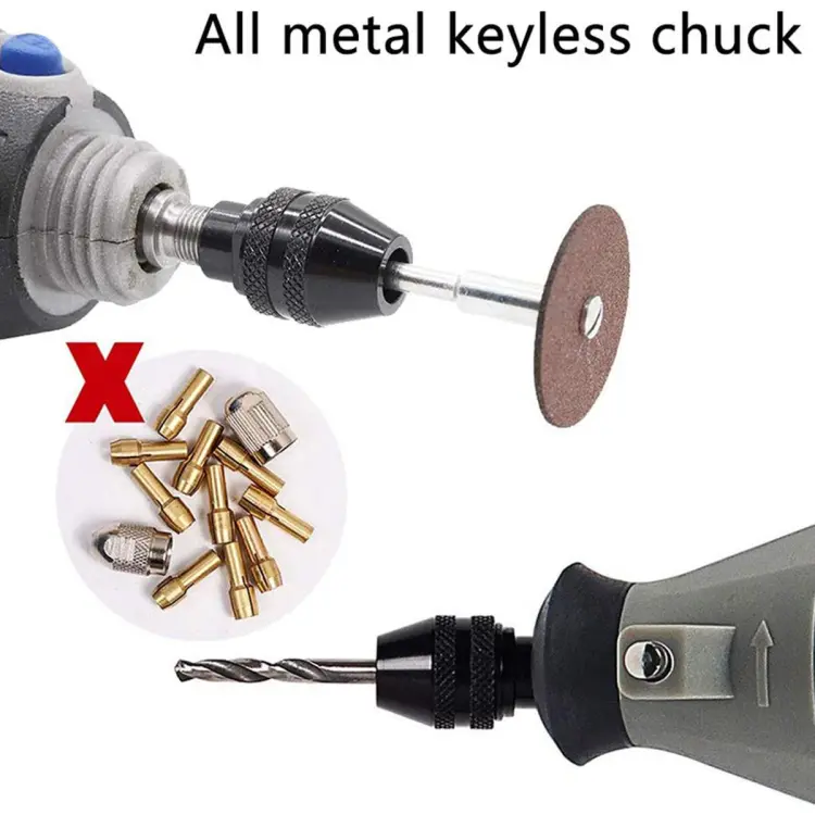 Mini keyless deals drill chuck