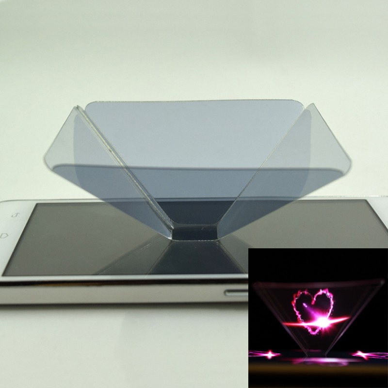 3D Hologram Pyramid Display Projector for phone Universal. 