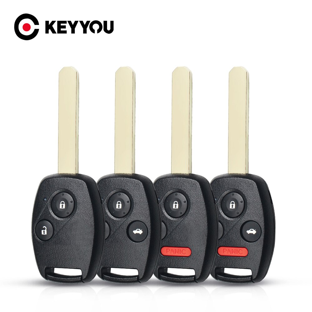 Replacement Remote Car Key Shell For Honda Accord Civic CRV Pilot Insight 2 2+1 3 3+1 4 Buttons Fob Auto Key Case Cover-Model 1. 