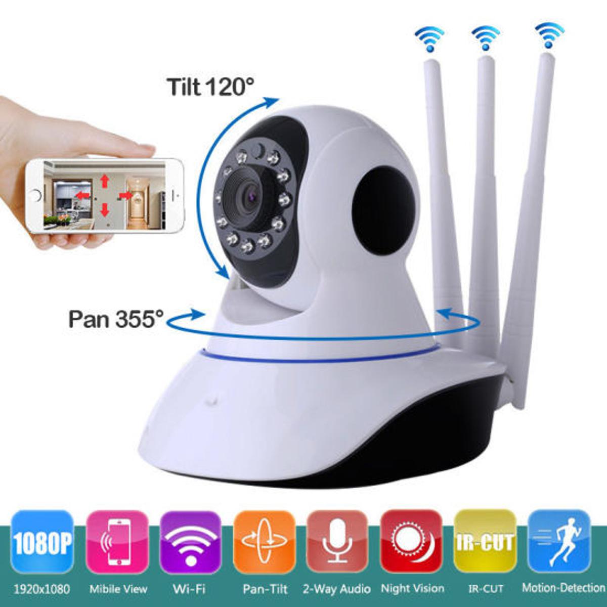 720p wifi wireless pan tilt cctv