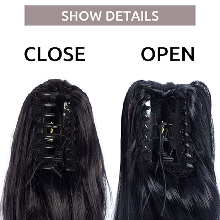 Wig Ponytail Grip Corn Curler Long Curly Hair Tied High Ponytail Fluffy Curl Ponytail ExtensionsPonytail. 