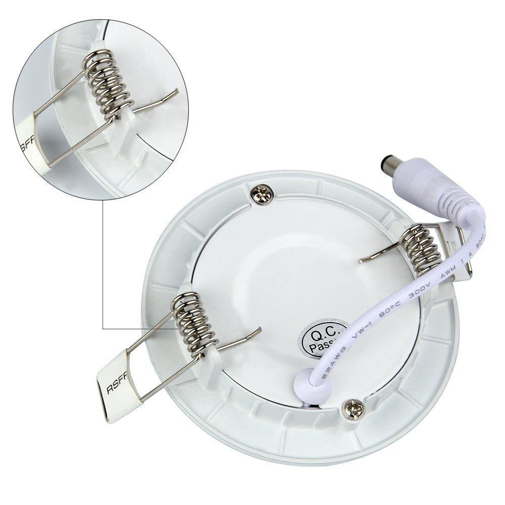 LED Panel Light Round Ceiling Light 9 Watt Warm Color. 