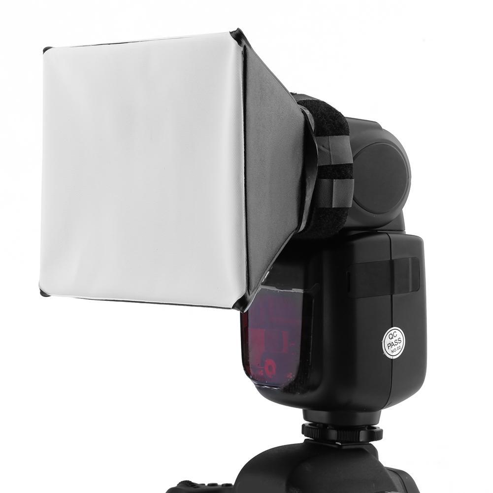 Silver Reflector Flash Diffuser Softbox Professional Mini Photo Diffuser Soft Light Box for Canon Ni. 