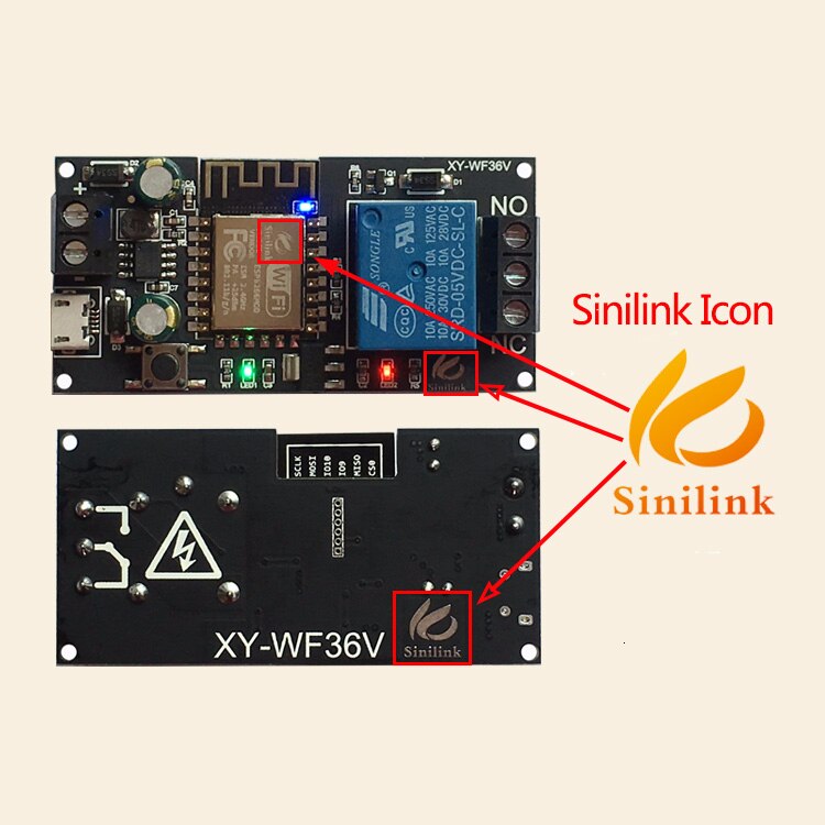 【happy one】Sinilink WIFI mobile remote control relay module smart phone APP ESP-12F XY-WF36V. 
