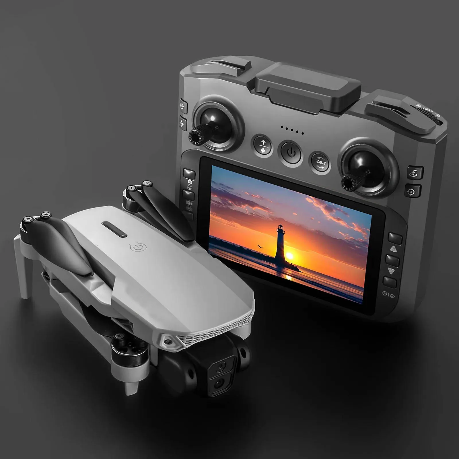 F88 Max High-Resolution Dual Camera Drone with Remote Control and Screen, Brushless Motor, HD Video, Foldable Design