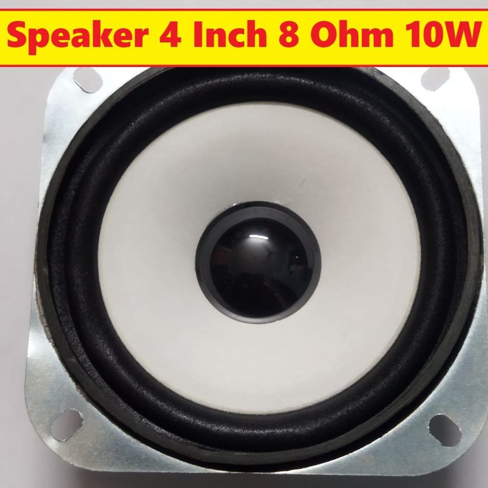 4" Inch Speaker Ultra Sound Multimedia Single Magnet Speaker 4 Inch 8 Ohm 10W Audio Speaker HiFi Deep Bass Speaker For Home Theater Loudspeaker Stereo Amplifier. 