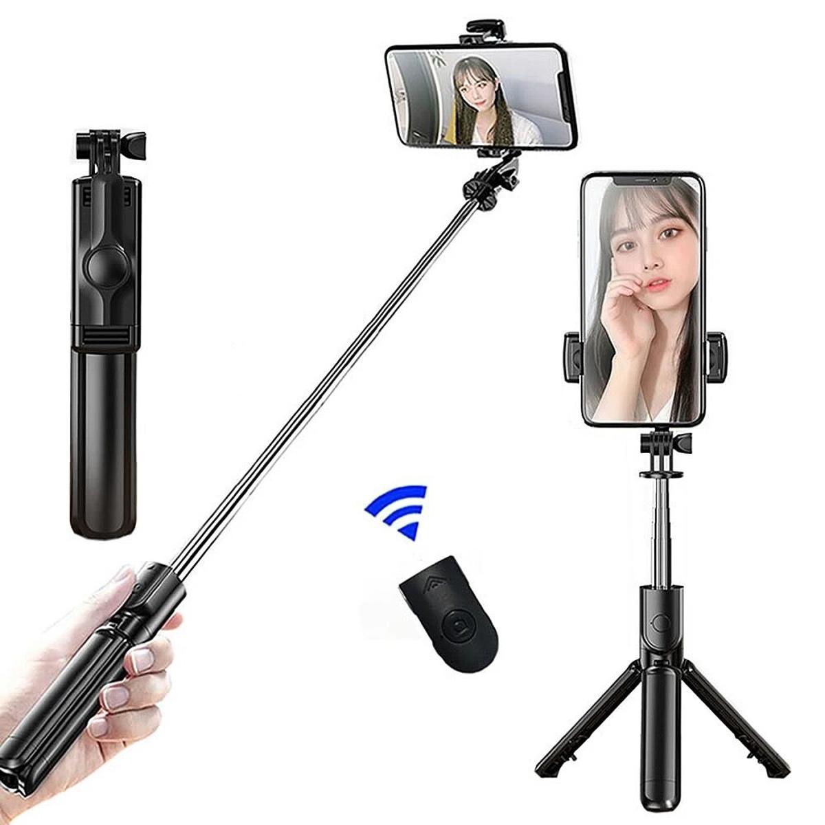 S03 Selfie Stick Mini Tripod 68cm Extended Handheld Slefie Sticks Stand Monopod With Remote Shutter For Travel Video Vlog