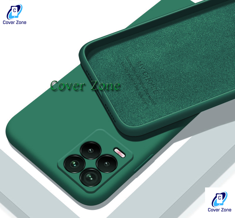 Phoona Cover per Oppo Realme 8/Realme 8 Pro 4G Custodia con 2 Pezzi Pellicola Vetro Temperato,Ultra Sottile Trasparente Silicone Protettiva Case per Realme 8 4G Sottile Morbida Antiurto Cover
