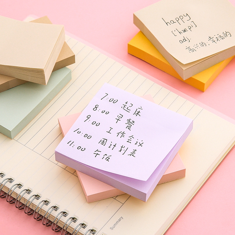 M&G 100 Sheets Sticky Note Pad Korean Notepad Sticky Notes Tearable Message Book Notepad. 