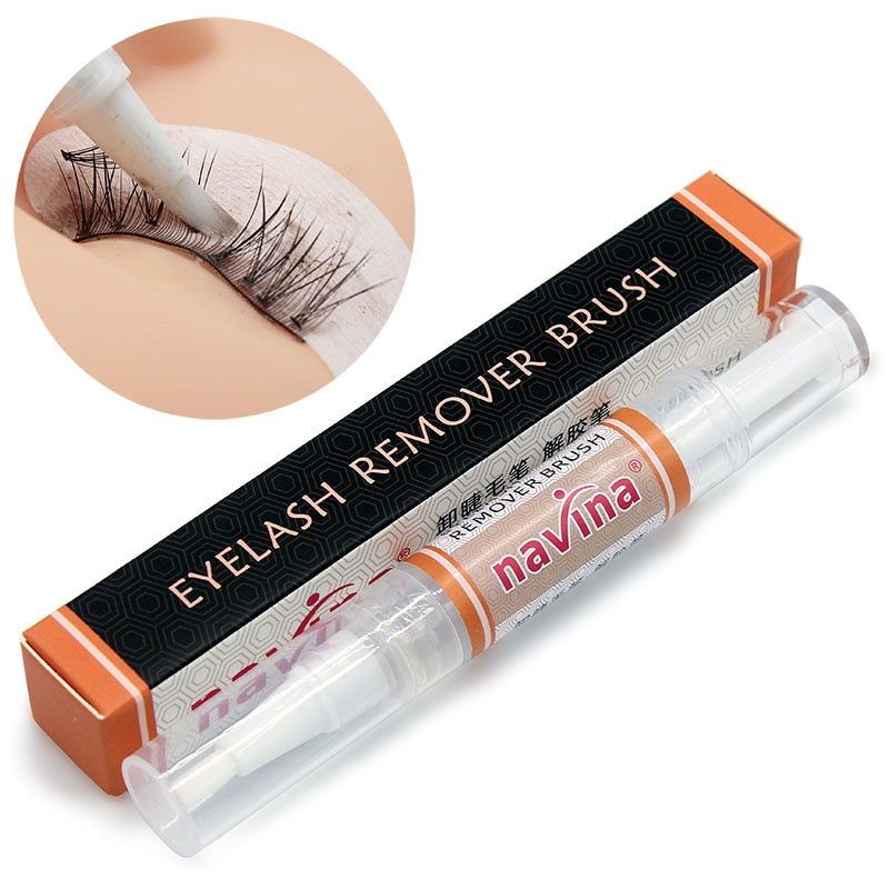 Navina Professional Lash Glue Remover Brush Gel Remove Brush Safe Eyelash Extensions Tool Cream 8ml High Quality Glue Remover