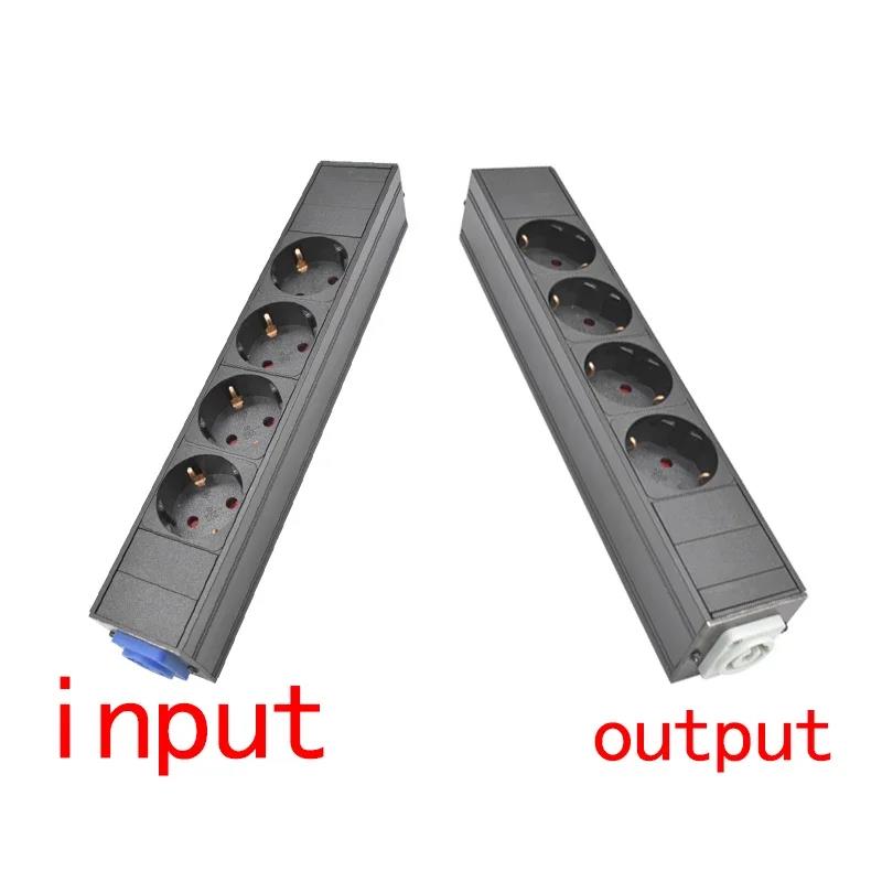 PDU Power Strips Schuko Powerlink box Power amplifier audio 3P Aviation powercon plug 2-11 AC EU Korea 4.8 4.0 standard SOCKET. 
