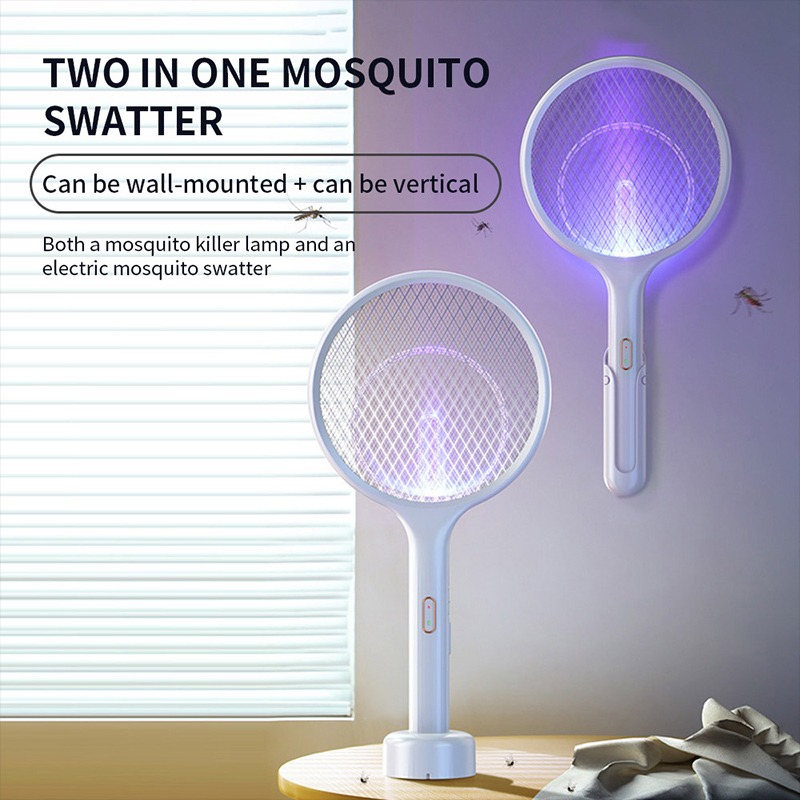 Qualitell 2in1 Rechargeable Electric Mosquito Racket with UV light Mosquito Killer. 
