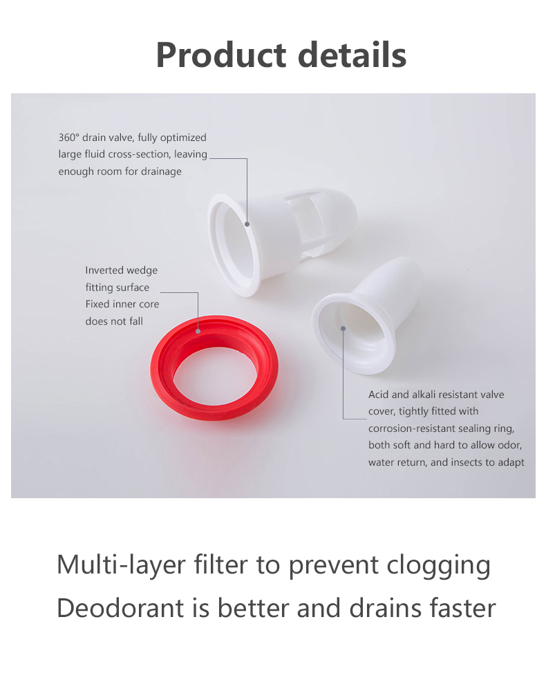（New）Toilet Deodorant Floor Drain Core Bathroom Inner Core ewer Pet Control ilicone Anti-odor Artifact good effect and eay to ue. 