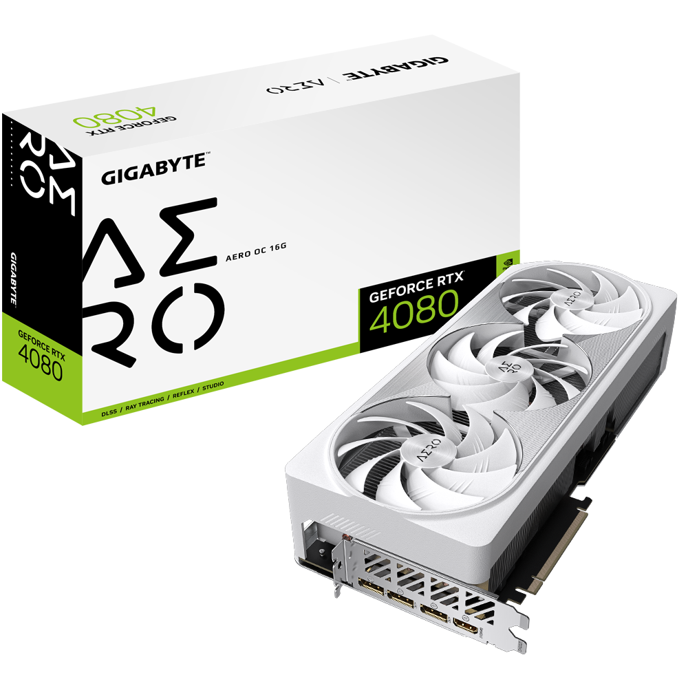GIGABYTE GeForce RTX 4080 16GB AERO OC GDDR6X Graphics Card. 