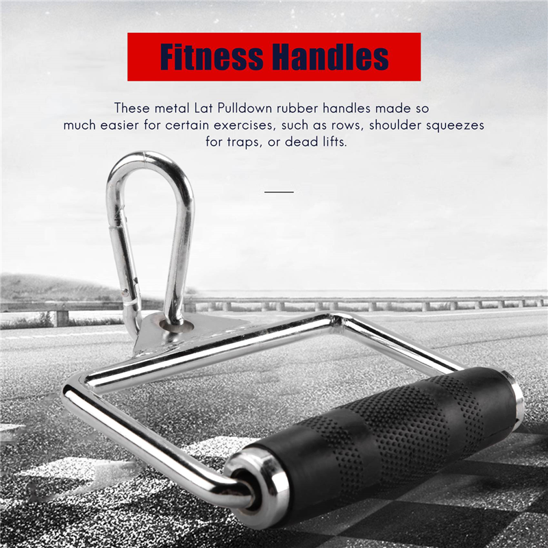 Pulldown Cable Machine Handles, Heavy Duty Triceps Biceps Press Down Cable Handle for Pulley Workouts Home Gym. 