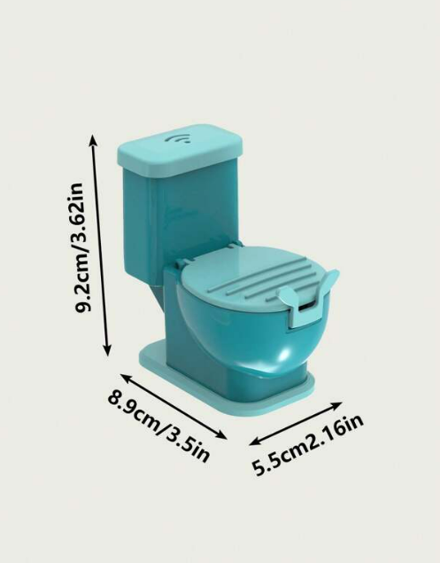 Creative Toilet-Shaped Phone Stand: Practical Mini Desktop Phone Holder With Solid Base, Essential Small Phone Stand For Home. 