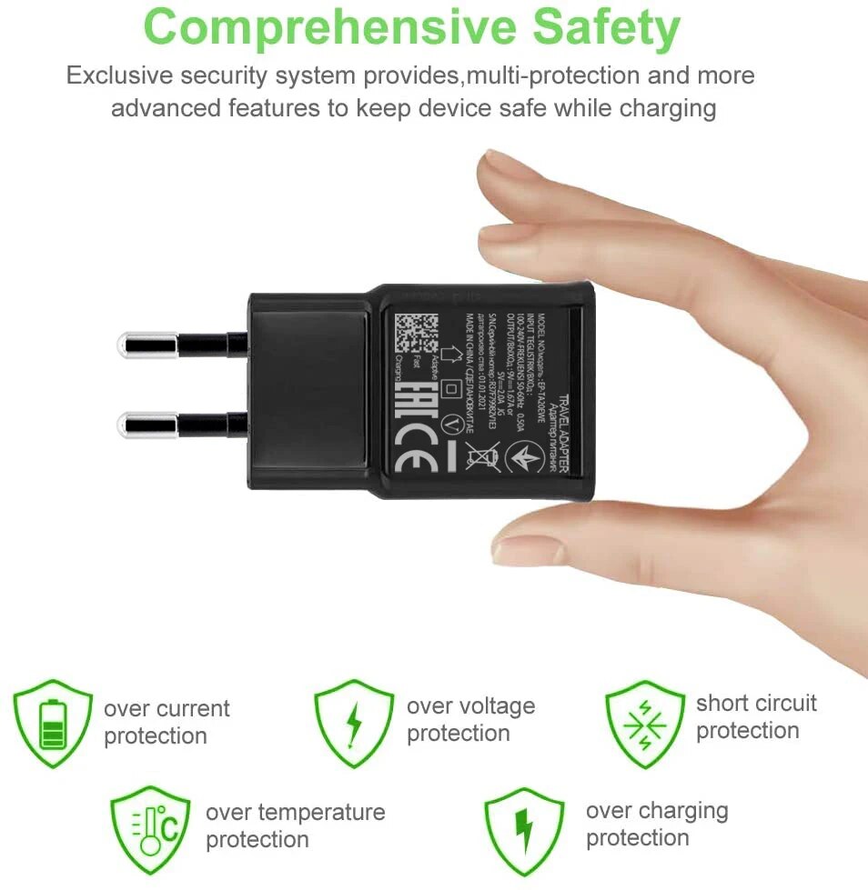 USB C Wall Charger 15W Fast Charger for Samsung Galaxy A10E A20E A20S A30S A40 A50 A60 A70 A51 A71 A11 A21S A31 M30 M31 Charging. 