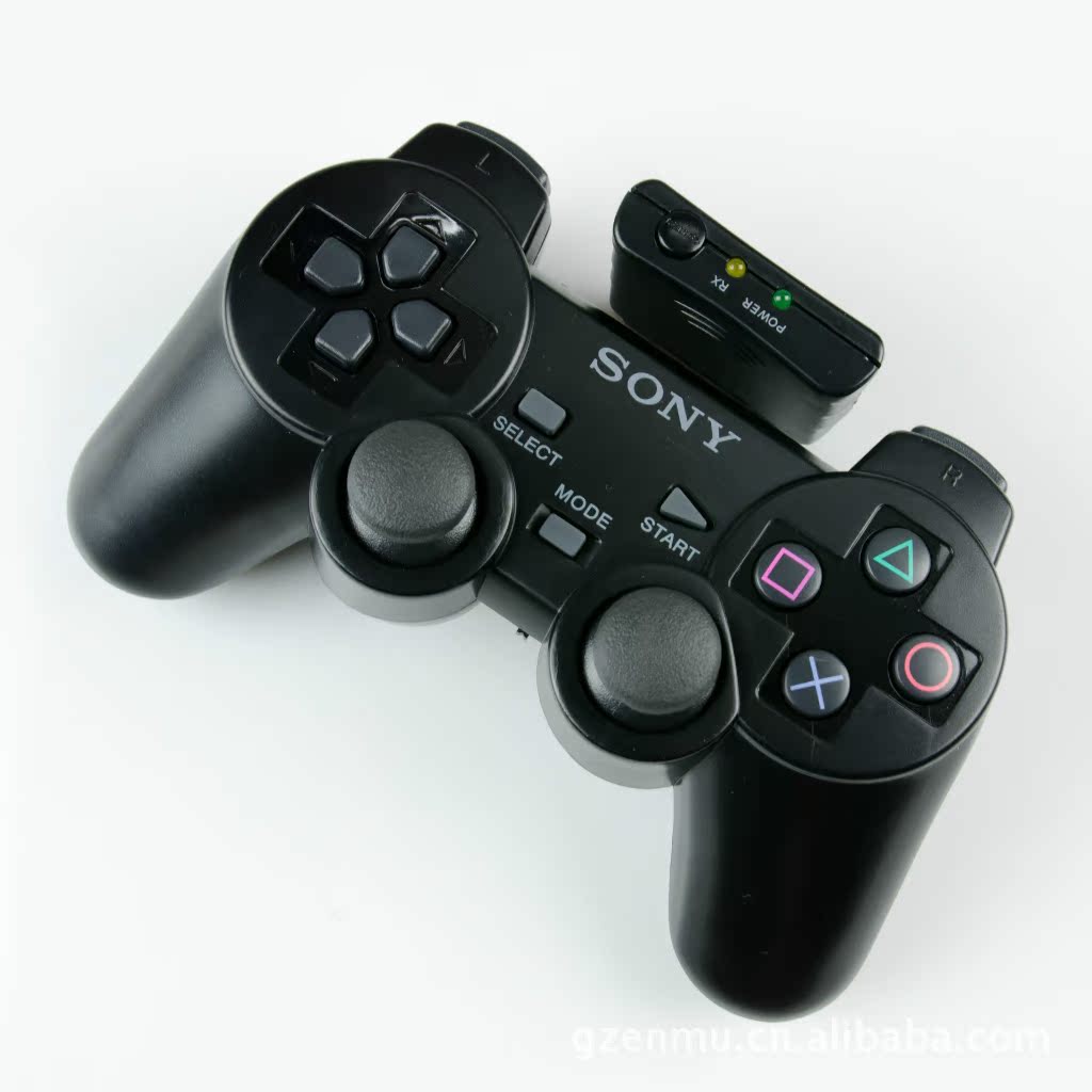 ps2 wireless controllerPS2 wireless dual shock controller gamepad 2.4G controller with package. 