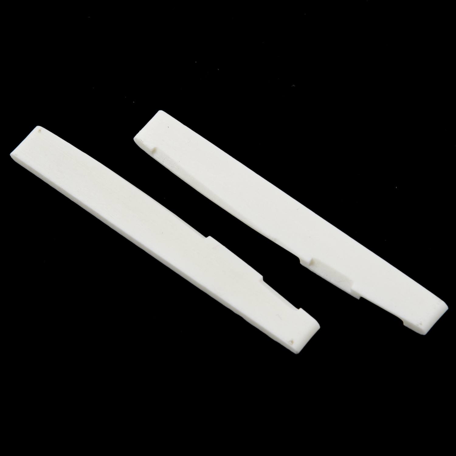 Harmony 6 String Acoustic Bone Bridge Guitar Slotted Saddle Guitar Parts(Pack of 2). 
