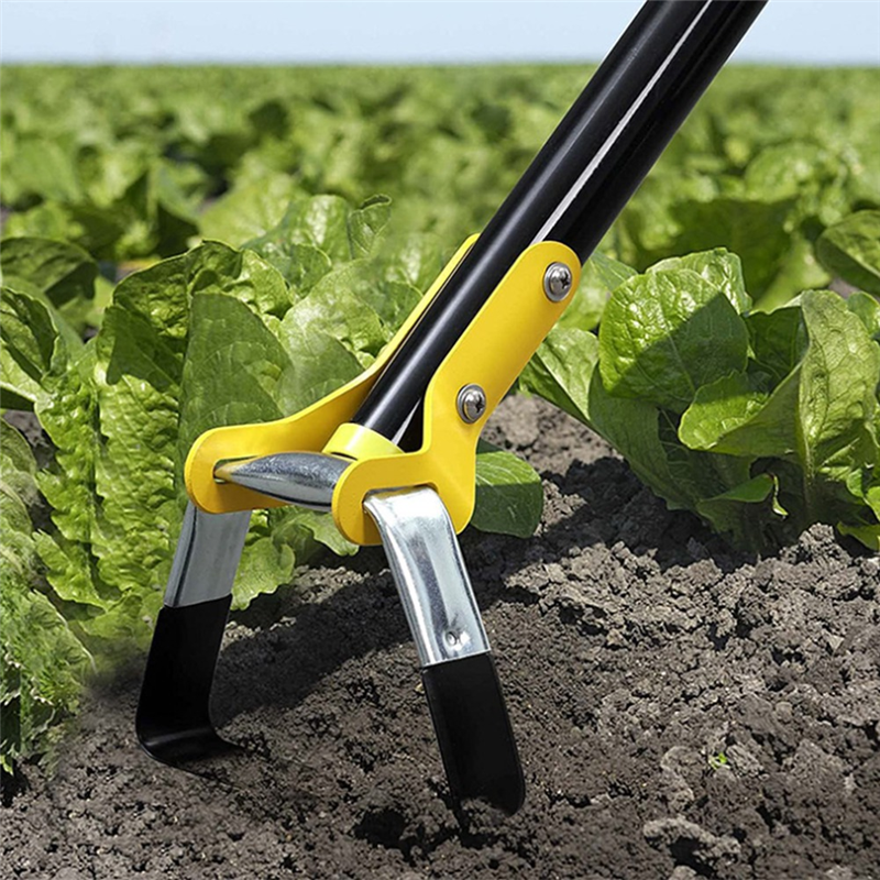 Action Hoe for Weeding Stirrup Hoe Tool for Garden Hula-Ho Scuffle Loop Hoe Garden Weeder Cultivator, Weeding Rake,1.53m. 