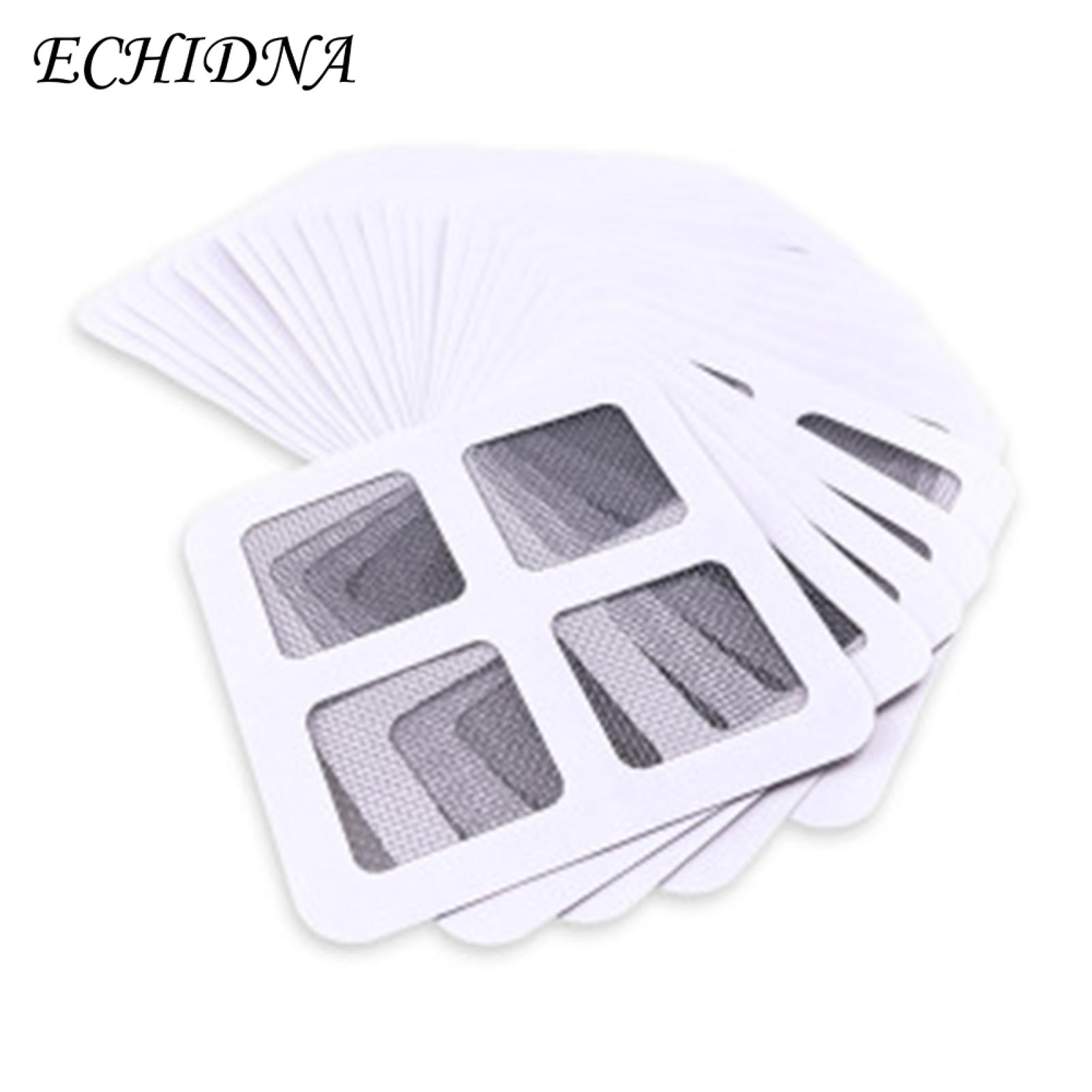 Adhesive Backing Drain Stickers 100pcs Hair Catcher Drain Cover Stickers Prevent Clogs with Fine Mesh Design Adhesive Backing Break-resistant Buyers' Choice Fine Mesh Floor Drain Stickers
