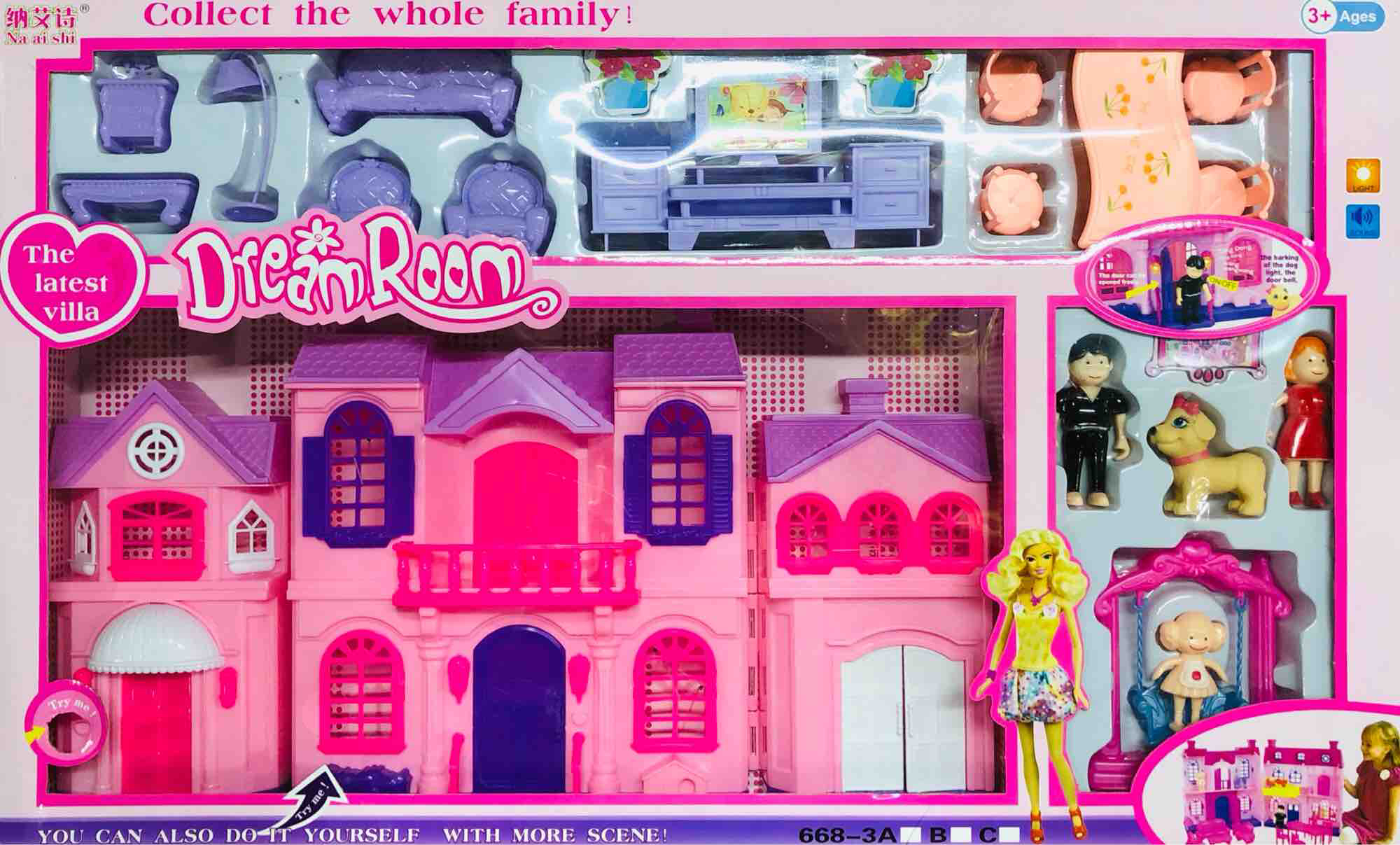 barbie dream house toy set
