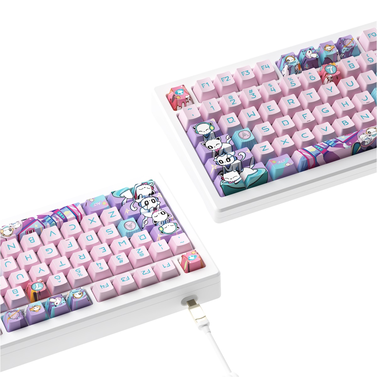 Akko MOD007B-HE PC 7th Anniversary 75% Rapid Trigger Wireless Mechanical Gaming Keyboard RGB Gasket Mount with Magnetic Switch. 