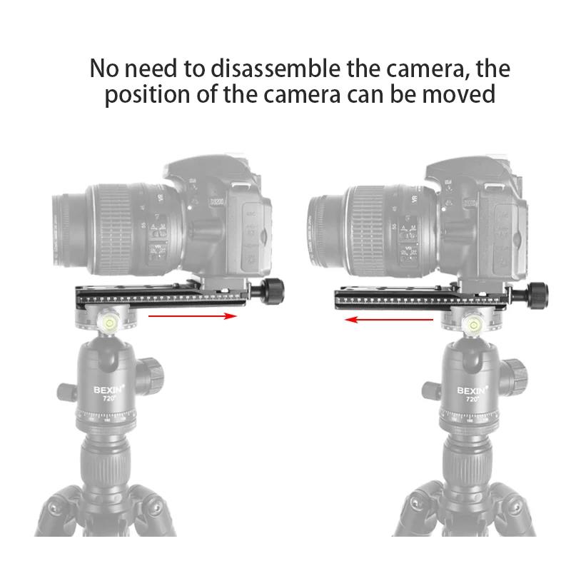 NNR-150 Slide Rail RRS long Quick Release plate Clamp Lens Support Holder for Arca swiss Tripod camera ball head. 